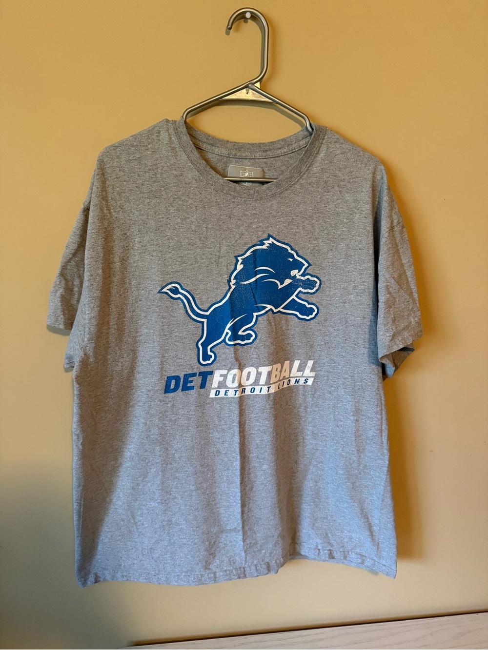 NFL Gray Tee with White NFL Shield Graphic
